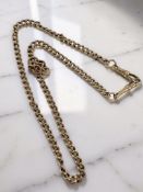 A 9ct gold watch Albert chain CONDITION REPORT: 25g,
