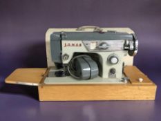 A Jones electric sewing machine.