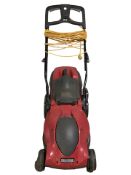 A Mountfield electric lawnmower.