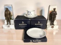 Two Bradford Exchange limited edition sculptures : The First World War centenary armistice