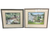 June Colvin : Crookabeck, Patterdale, colour chalks, signed, 25 cm x 33 cm,