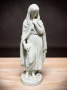 A Victorian Parian figure of Highland Mary,