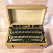 A Brady & Martin, Newcastle on Tyne wheatstone bridge resistance box.