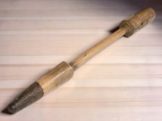 An unusual wooden staff / lever of unknown purpose, possibly agricultural length 95 cm.