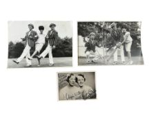 A signed autograph of Elsie and Doris Waters,