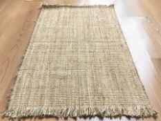 Lagos Gold 100% jute carpet, 230cm by 16