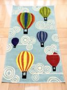Children's Hot Air Balloons rug, 150cm b