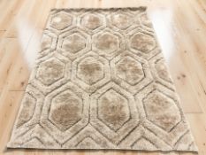 Fresno Laté panelled rug, 230cm by 160cm