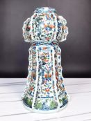 A Chinese Wucai Dragon and Phoenix porcelain Gu vase,