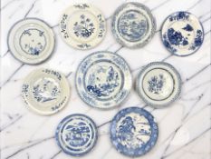 A Chinese blue and white porcelain shallow bowl, Qianlong, 18th century, diameter 28.