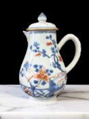 A Chinese Imari porcelain sparrow beak jug and cover, Qianlong, 18th century, height 13 cm.