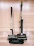 Two G Tech vacuum cleaners.