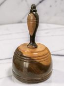 A treen lignum vitae gavel mallet,