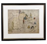Drayton (Michael) : Untitled map of Warwickshire, with parts of Staffordshire,