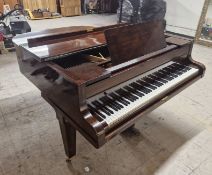 A Hornung & Moller mahogany baby grand piano