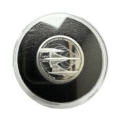 A 2016 silver proof £1 coin '40th Anniversary of the First Commercial Flight of Concorde'