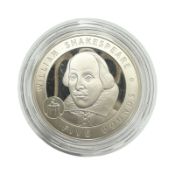 A Westminster William Shakespeare 2006 Alderney £5 Silver Coin, 28.