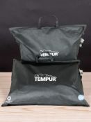 Two new Tempur pillows retaining retail tags retail price in the region of £100 each,