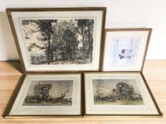 After Paul Rupert : Low tide, colour print, signed in pencil and numbered 605 of 750, 25 cm x 30 cm,