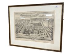 A 19th century monochrome engraving of the Seat of the Honourable Sir William Blackett Bart.