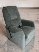 An electric reclining armchair.
