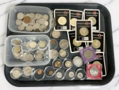 A group of encapsulated collector's grade coins, further pre-decimal pieces, Royal Mint WWF coins,