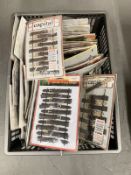 A crate containing a large quantity of watch straps, new & unused.