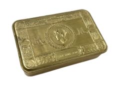 A brass 1914 Princess Mary Christmas tin