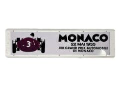 A reproduction Monaco Grand Prix illuminated sign, length 130 cm.