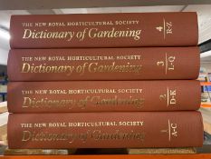 The Royal Horticultural Society's Dictionary of Gardening, in four hard-bound volumes,