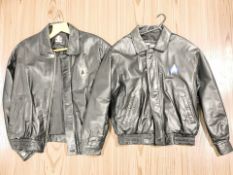 A Star Trek 30 Years Anniversary black leather jacket, size L,