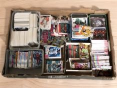 A large quantity of Panini football trading cards.