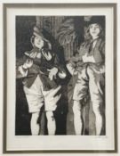 Dame Laura Knight (British, 1877-1970) Footlights, 1922, etching with aquatint,