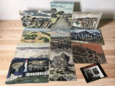 Ken Stewart (Jarrow Artist, 1926 - 1991) : Pastel landscapes and rural scenes.