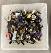 A crate containing a very large quantity of wristwatches,