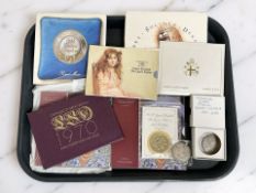 Assorted coins including a Royal Mint Coinage of Great Britain and Northern Ireland proof set 1970,