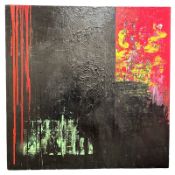 Contemporary School : Abstract study, oil on canvas, 120 cm x 120 cm.