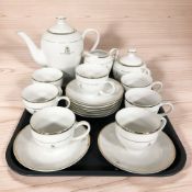 Eighteen pieces of Elizabeth II golden jubilee tea china.