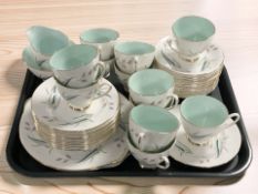 Forty pieces of Royal Standard Enchantment tea china.