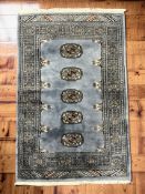 A Lahore Bokhara rug, Pakistan, 125 cm x 79 cm.