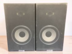 A pair of Dantax speakers, height 48 cm.