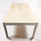 A 20th century Scandinavian rectangular oak coffee table, 143 cm x 71 cm x 53 cm.