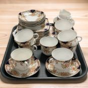 Thirty four pieces of antique CWS Windsor tea china.