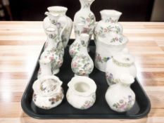 A group of Aynsley Pembroke cabinet china, Royal Doulton Camilla cabinet china, etc.