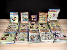 A large quantity of Dandy and Beano comics.