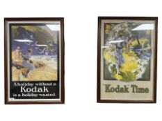 Two 20th century Kodak advertising prints, each 44 cm x 66 cm.