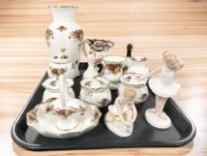A group of Royal Albert Old Country Roses cabinet porcelain,