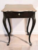 A 19th century mahogany work table, width 53 cm.