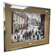 After Lawrence Stephen Lowry : A Procession, colour print, 61 cm x 46 cm.