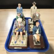 Six Danbury Mint Last of the Summer Wine figurines.